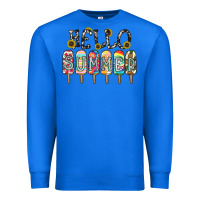 True Royal name vibrant summer greeting with popsicles Premium Sweatshirt - CowhideDigitalArt