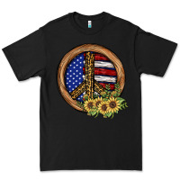 Black Peace Sign Premium Tee - JahusDesignShop