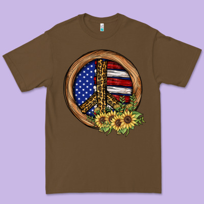 Peace Sign Premium Tee Designed By Jahusdesignshop