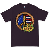 Plum Peace Sign Premium Tee - JahusDesignShop