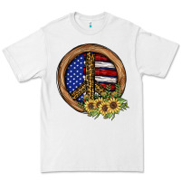 White Peace Sign Premium Tee - JahusDesignShop