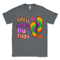 Charcoal Heather life is better in flip flops Classic Tee - Jasminsmagicworld