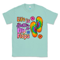 Seafoam life is better in flip flops Classic Tee - Jasminsmagicworld