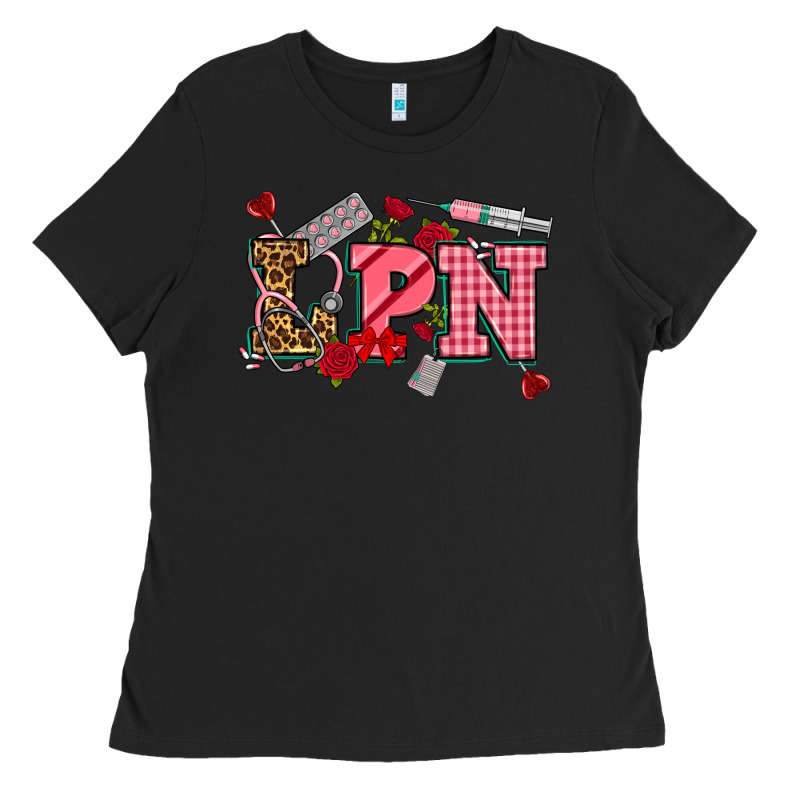 Valentinesday Lpn Ladies Tee by NancyCooperArtShop | Teevron