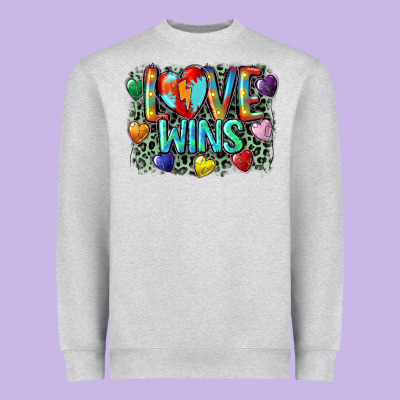Love Wins Heavyweight Sweatshirt Designed By Cowgirlartshop