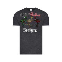 Vintage Black Merry Flocking Christmas Vintage Tee - Bettercallsaul