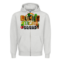 Dove Grey lucky teacher squad St. Patricks Day Zipper Hoodie - FaDigitalArtStudio