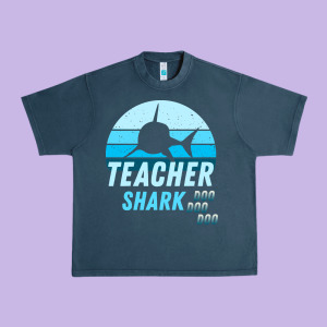 Teacher Shark Doo Urban Heavy Tee Designed By Bettercallsaul