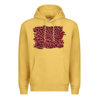 Antique Gold pink leopard background Premium Hoodie - RanaPortraitStore