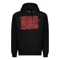 Black pink leopard background Premium Hoodie - RanaPortraitStore