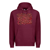 Burgundy pink leopard background Premium Hoodie - RanaPortraitStore