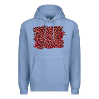Colony Blue pink leopard background Premium Hoodie - RanaPortraitStore