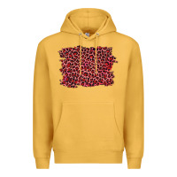 Mustard pink leopard background Premium Hoodie - RanaPortraitStore