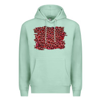 Seafoam pink leopard background Premium Hoodie - RanaPortraitStore