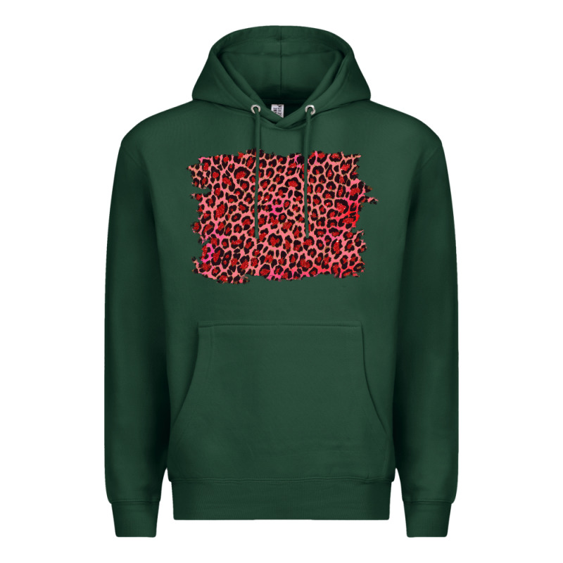 Pink Leopard Background Premium Hoodie by RanaPortraitStore | Teevron