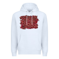 White pink leopard background Premium Hoodie - RanaPortraitStore