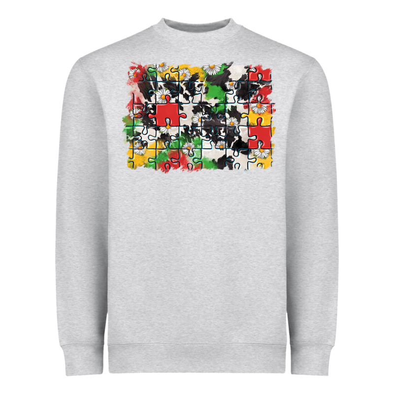 Autism Background Heavyweight Sweatshirt by CowGirlArtShop | Teevron