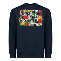 Navy Autism background Heavyweight Sweatshirt - CowGirlArtShop