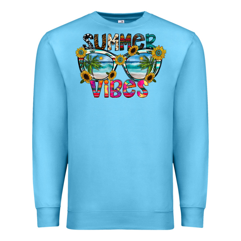 Summer Vibes Premium Sweatshirt by CowhideDigitalArt | Teevron
