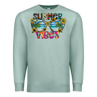 Seafoam Summer Vibes Premium Sweatshirt - CowhideDigitalArt