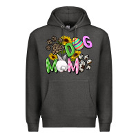 Charcoal Heather Dog mom Easter Mother's Day Premium Hoodie - FaDigitalArtStudio