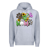 Heather Grey Dog mom Easter Mother's Day Premium Hoodie - FaDigitalArtStudio