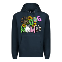 Navy Dog mom Easter Mother's Day Premium Hoodie - FaDigitalArtStudio