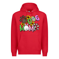 Red Dog mom Easter Mother's Day Premium Hoodie - FaDigitalArtStudio