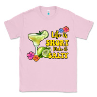 Bubblegum Pink life is short make it salty Classic Tee - Jasminsmagicworld