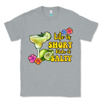 Heather Grey life is short make it salty Classic Tee - Jasminsmagicworld
