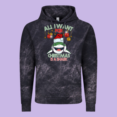 All I Want For Christmas Is A Shark Vintage Hoodie Designed By Bettercallsaul