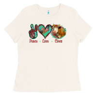 Bone Peace Love Cows Ladies Tee - Jasminsmagicworld