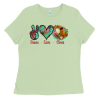 Matcha Peace Love Cows Ladies Tee - Jasminsmagicworld