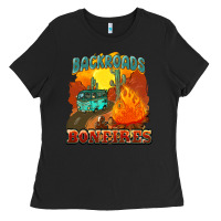 Black backroads and bonfire Ladies Tee - NancyCooperArtShop