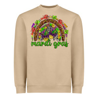 Mardi Gras Rainbow And Masks Heavyweight Sweatshirt | Teevron