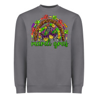 Storm Mardi Gras rainbow and masks Heavyweight Sweatshirt - HowdyJamesFarm