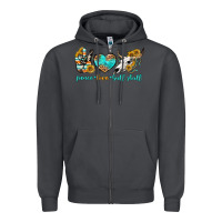 Smoke peace love bull skull bbs Zipper Hoodie - BundleAndBundleShop