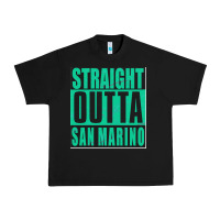 Black Straight Outta San Marino Urban Heavy Tee - Bettercallsaul