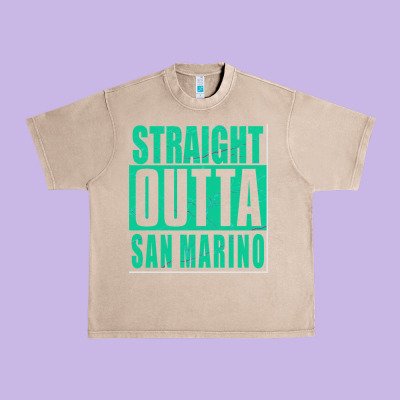 Straight Outta San Marino Urban Heavy Tee Designed By Bettercallsaul