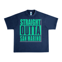 Navy Straight Outta San Marino Urban Heavy Tee - Bettercallsaul