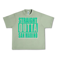 Oil Green Straight Outta San Marino Urban Heavy Tee - Bettercallsaul
