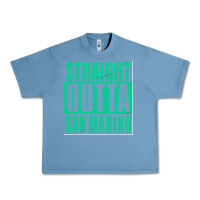 Pebble Blue Straight Outta San Marino Urban Heavy Tee - Bettercallsaul