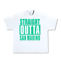 White Straight Outta San Marino Urban Heavy Tee - Bettercallsaul