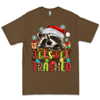 Cacao lets get trashed with raccoon Premium Tee - MaliasSmallBusiness