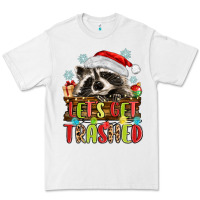 White lets get trashed with raccoon Premium Tee - MaliasSmallBusiness