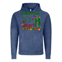 Vintage Denim Christmas Begins With Christ Vintage Hoodie - Bettercallsaul