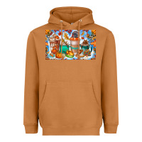 Meerkat Thanksgiving Coffee Drink Kids Cup Heavyweight Hoodie - CowhideDigitalArt