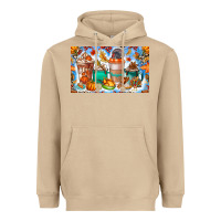 Mushroom Thanksgiving Coffee Drink Kids Cup Heavyweight Hoodie - CowhideDigitalArt