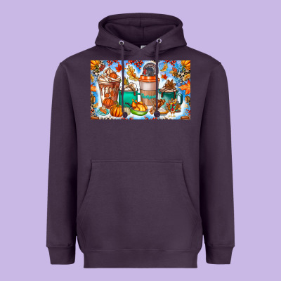 Thanksgiving Coffee Drink Kids Cup Heavyweight Hoodie Designed By Cowhidedigitalart