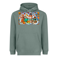 Sage Thanksgiving Coffee Drink Kids Cup Heavyweight Hoodie - CowhideDigitalArt